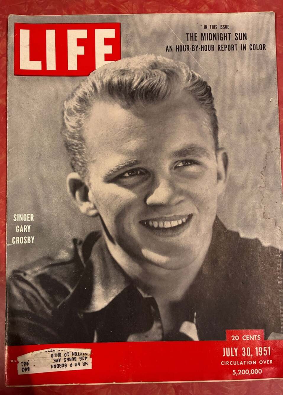 Life Magazine July 30 1951 Gary Crosby Cover Vintage